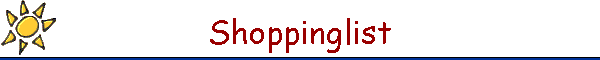 Shoppinglist